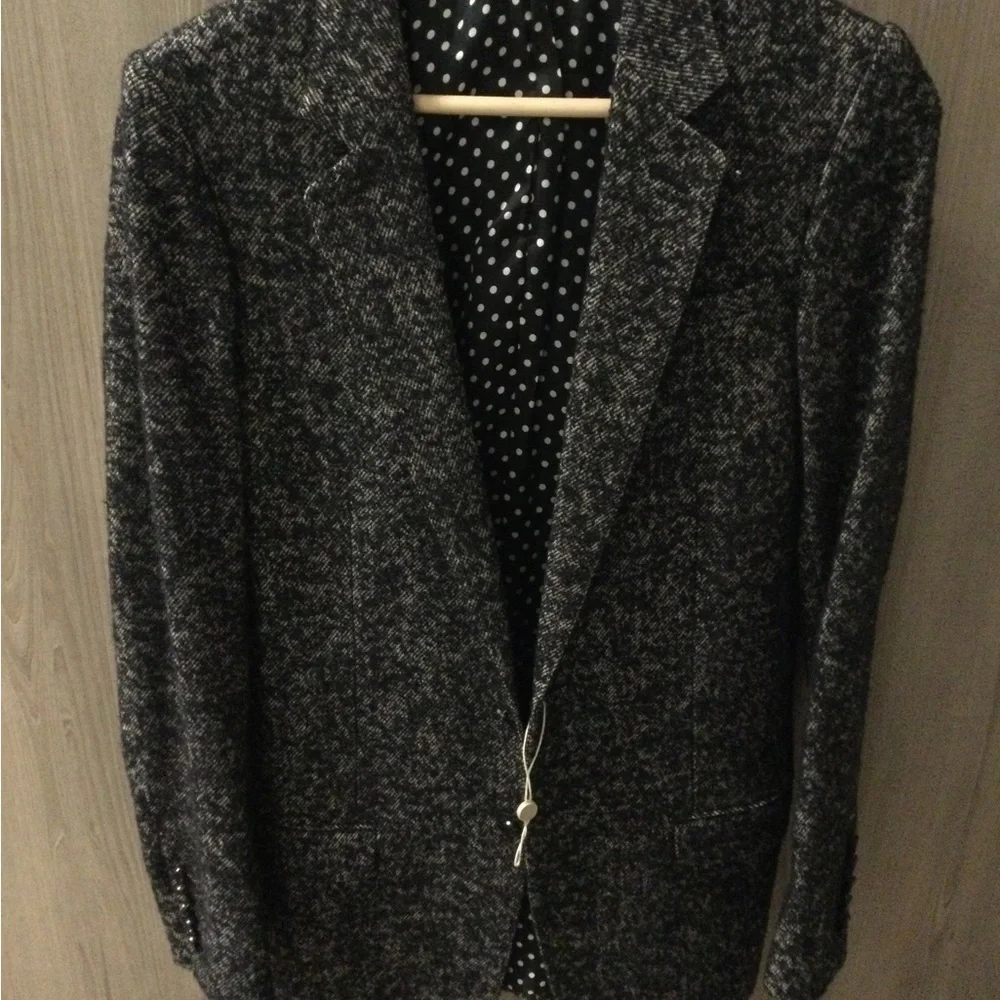 Gucci Black Heather Zip-Up Knit Sweater